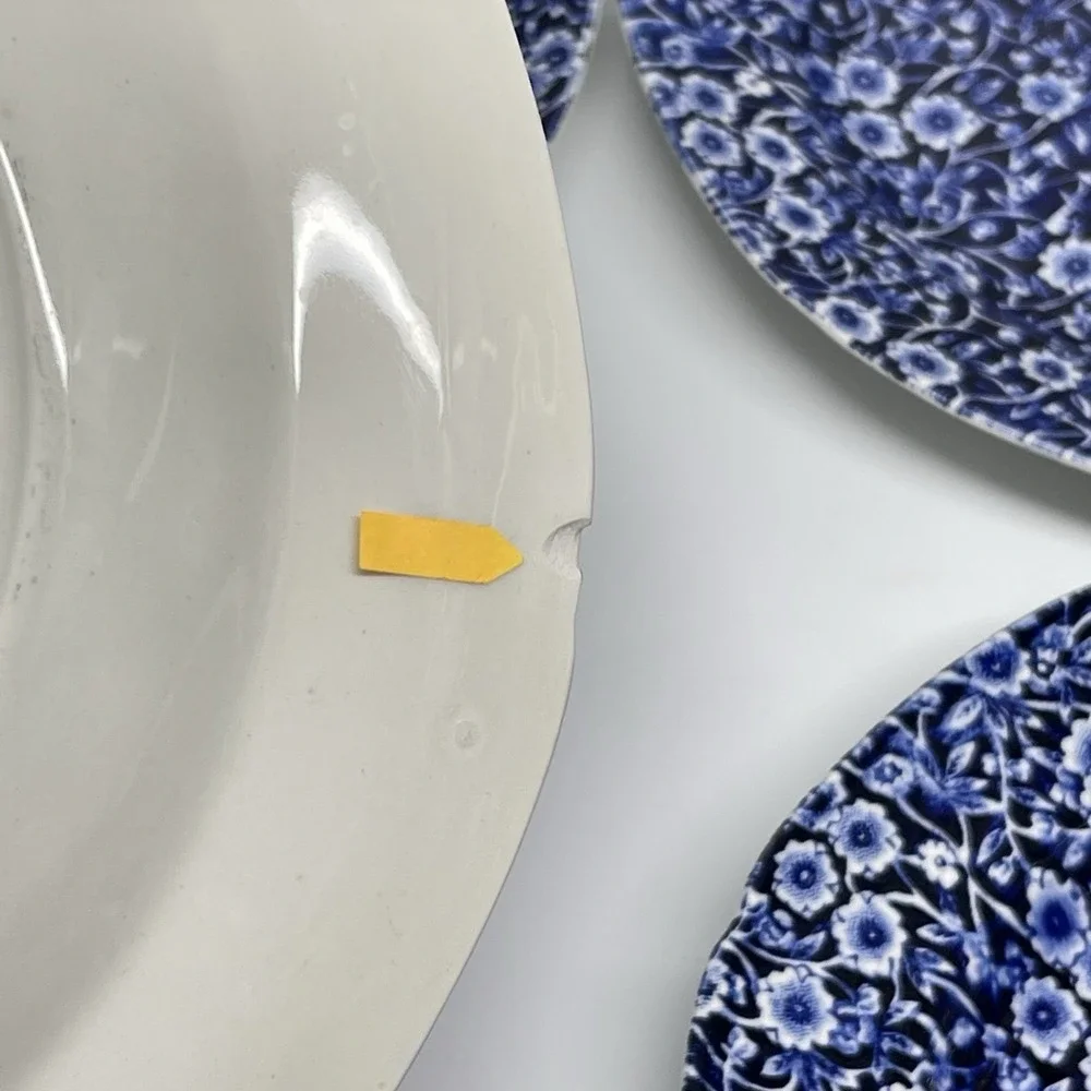 Vintage Crownford Staffordshire Blue Calico 10.5